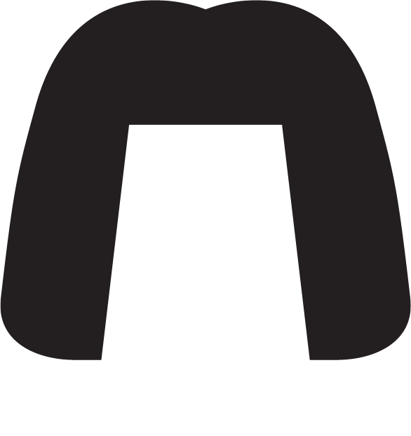 Silhouette of black shoulder length hair with a fringe and a white dog collar