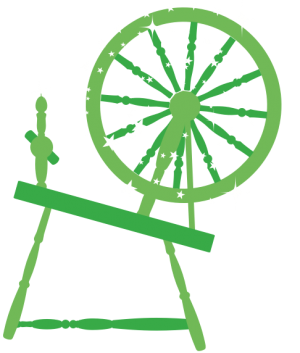 An old-fashioned spinning wheel
